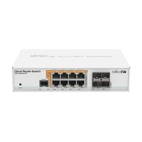 MikroTik CRS112-8P-4S-IN Switch 400MHz CPU, 128MB RAM, RouterOS L5